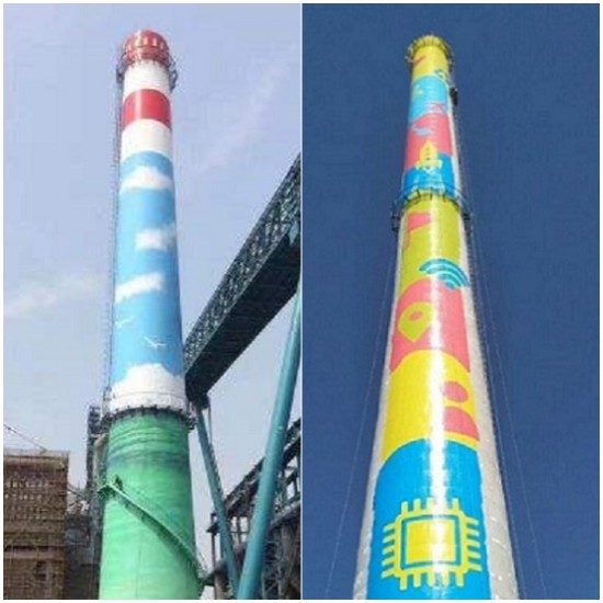 哈尔滨烟囱彩绘:科技与艺术的完美融合