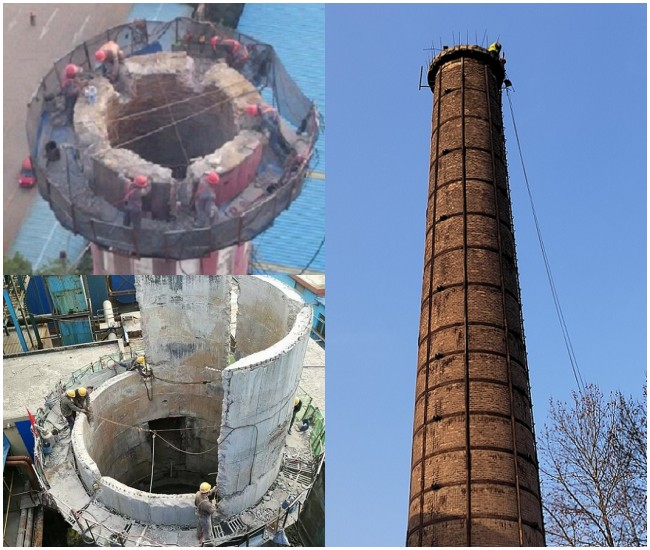 南昌烟囱拆除公司:共创绿色,安全施工环境